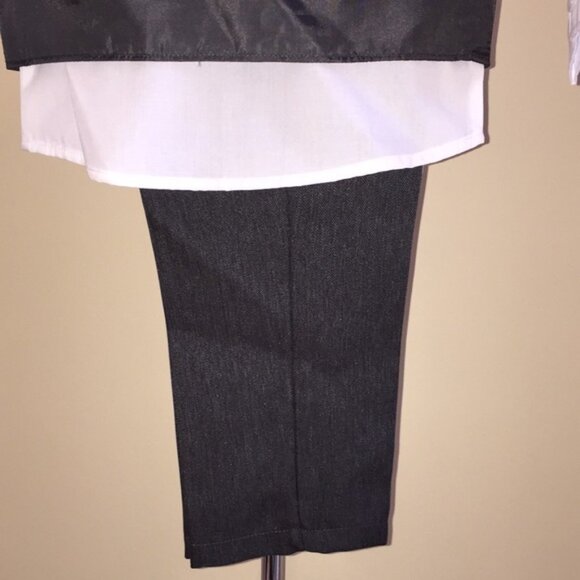 Toddler Boys 4 Piece Formal Suit Dark Grey Size 2T - Picture 6 of 14